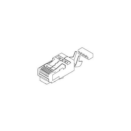 Molex Long Body Rj-45 Plug Cat.6 Shielded 8/8 44915-0021